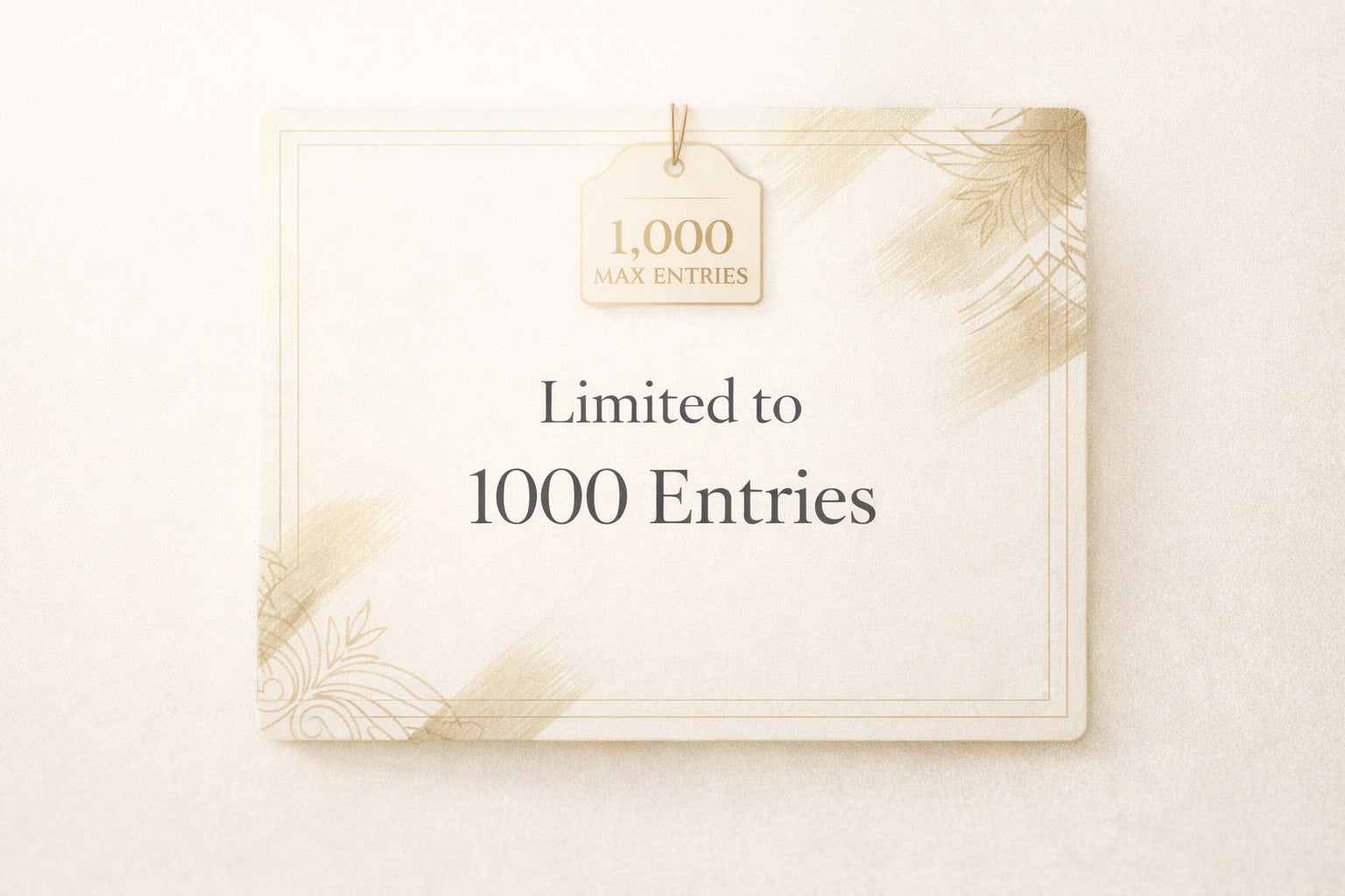 Luxury Entry Voucher