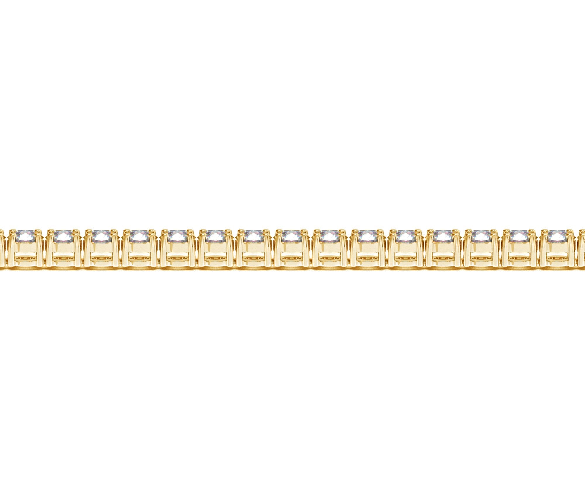 Lab Grown Round Diamond Tennis Bracelet in 14k Yellow Gold(10 cctw F/G VS2/SI1)