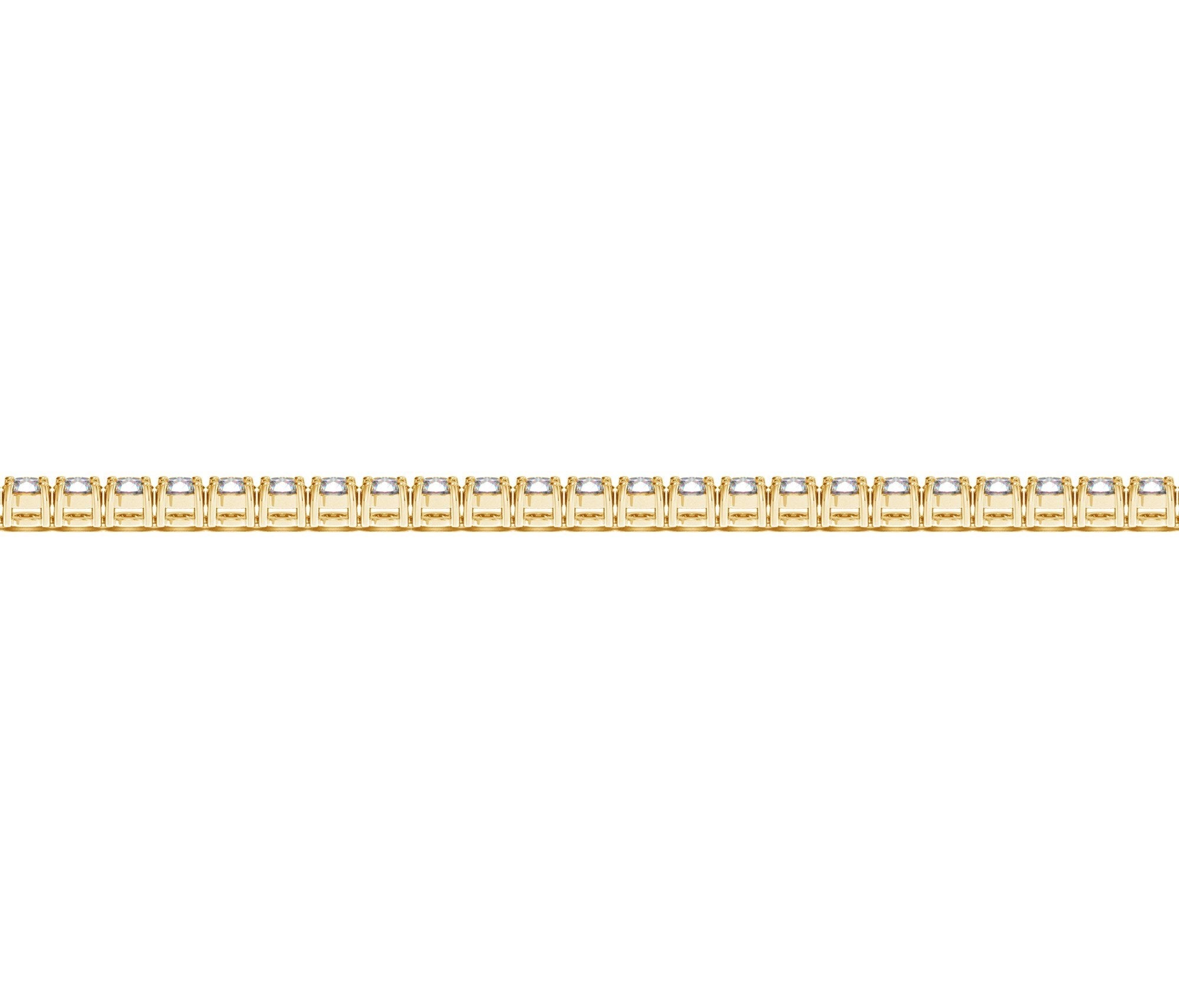 Lab Grown Round Diamond Tennis Bracelet in 14k Yellow Gold (2 cctw F/G VS2/SI1)