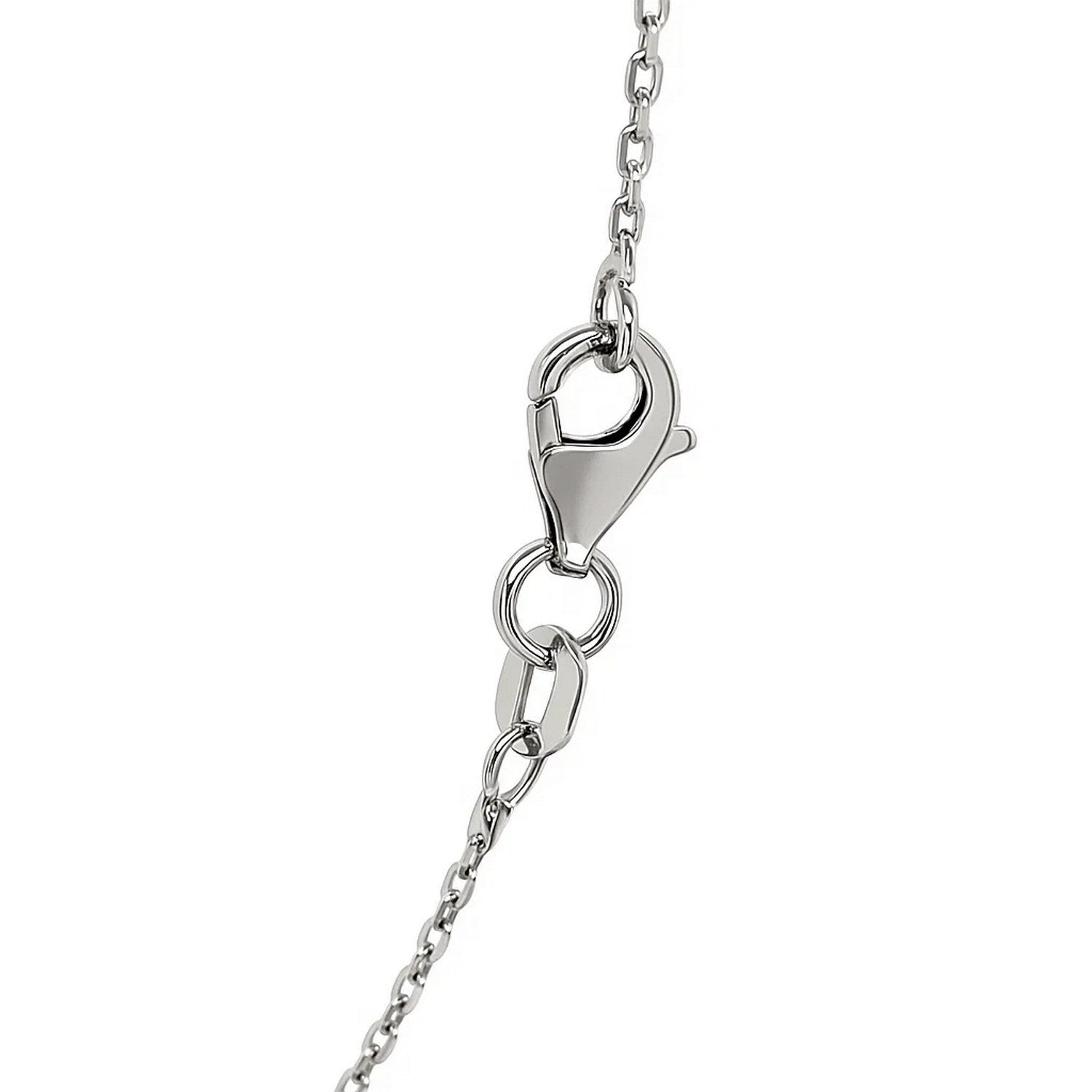 Sterling Silver Rhodium Plated Cable Chain (0.80 mm)