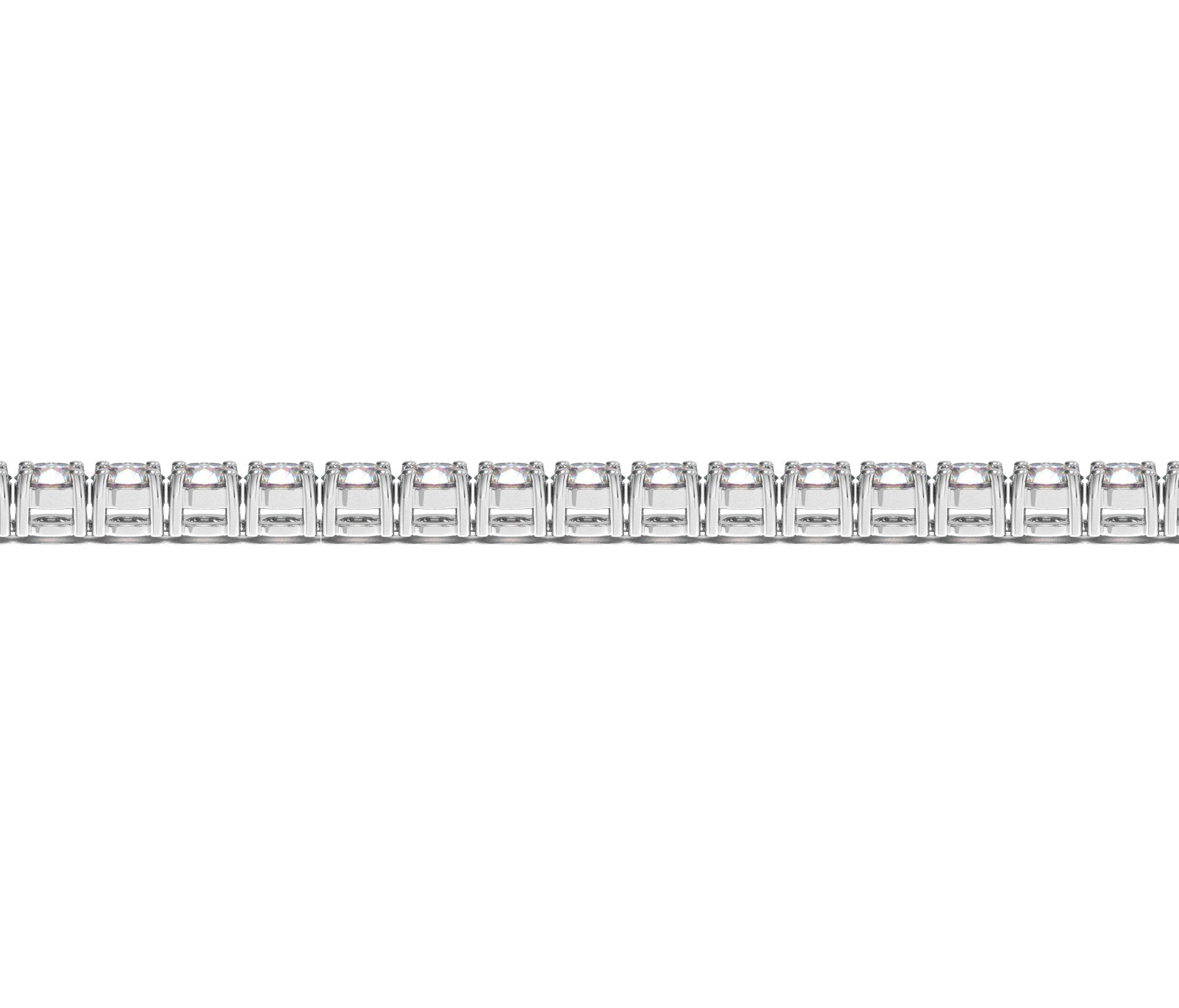 Lab Grown Round Diamond Tennis Bracelet in 14k White Gold (10 cctw F/G VS2/SI1)