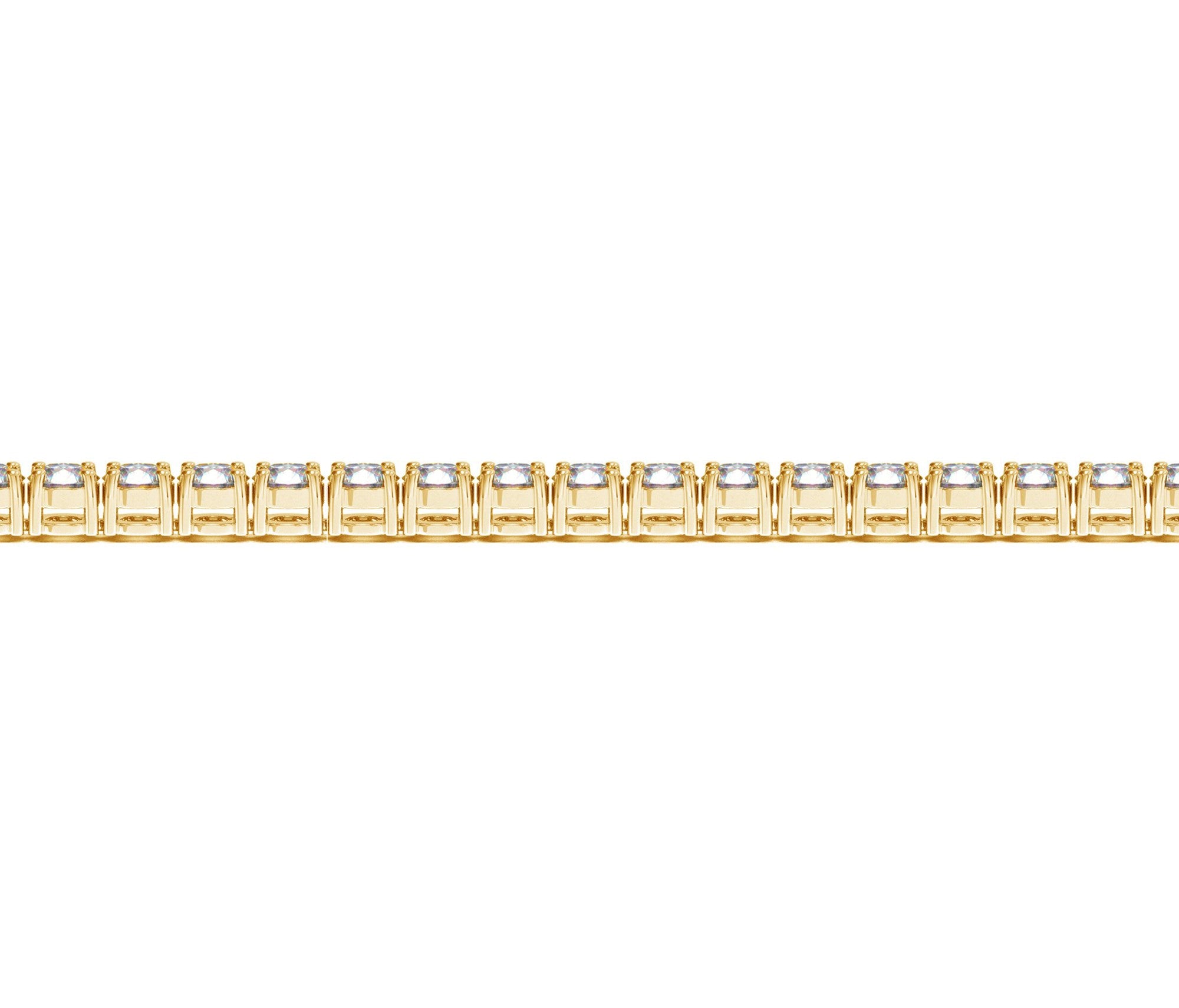 Lab Grown Round Diamond Tennis Bracelet in 14k Yellow Gold (7 cctw F/G VS2/SI1)