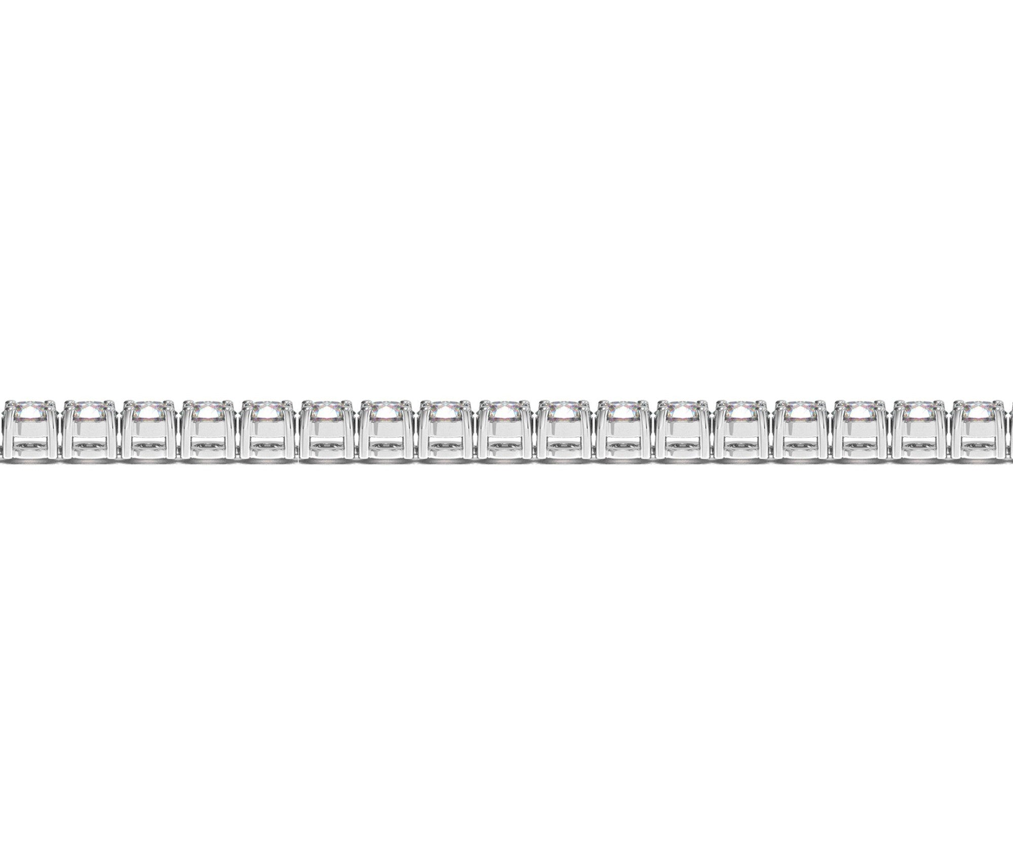 Lab Grown Round Diamond Tennis Bracelet in 14k White Gold (7 cctw F/G VS2/SI1)