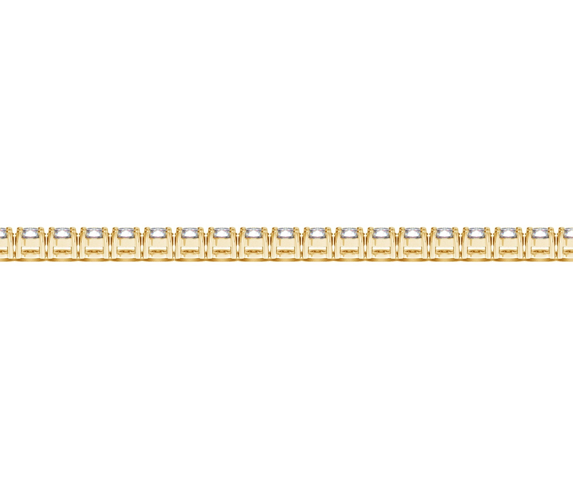 Lab Grown Round Diamond Tennis Bracelet in 14k Yellow Gold(5 cctw F/G VS2/SI1)