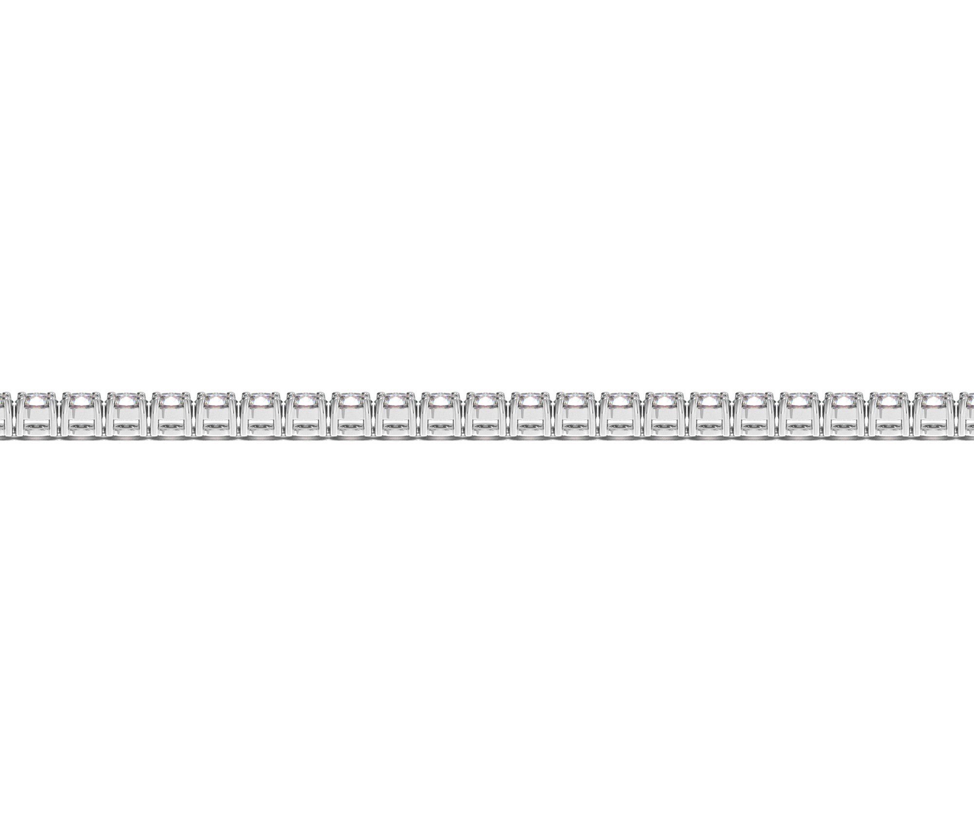 Lab Grown Round Diamond Tennis Bracelet in 14k White Gold (3 cctw F/G VS2/SI1)