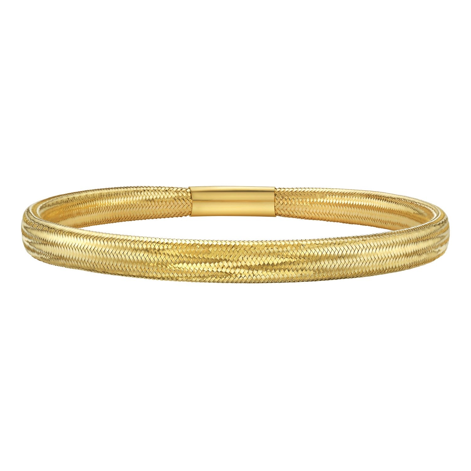 14K Yellow Gold Medium Stretch Mesh Bracelet (5.40 mm)