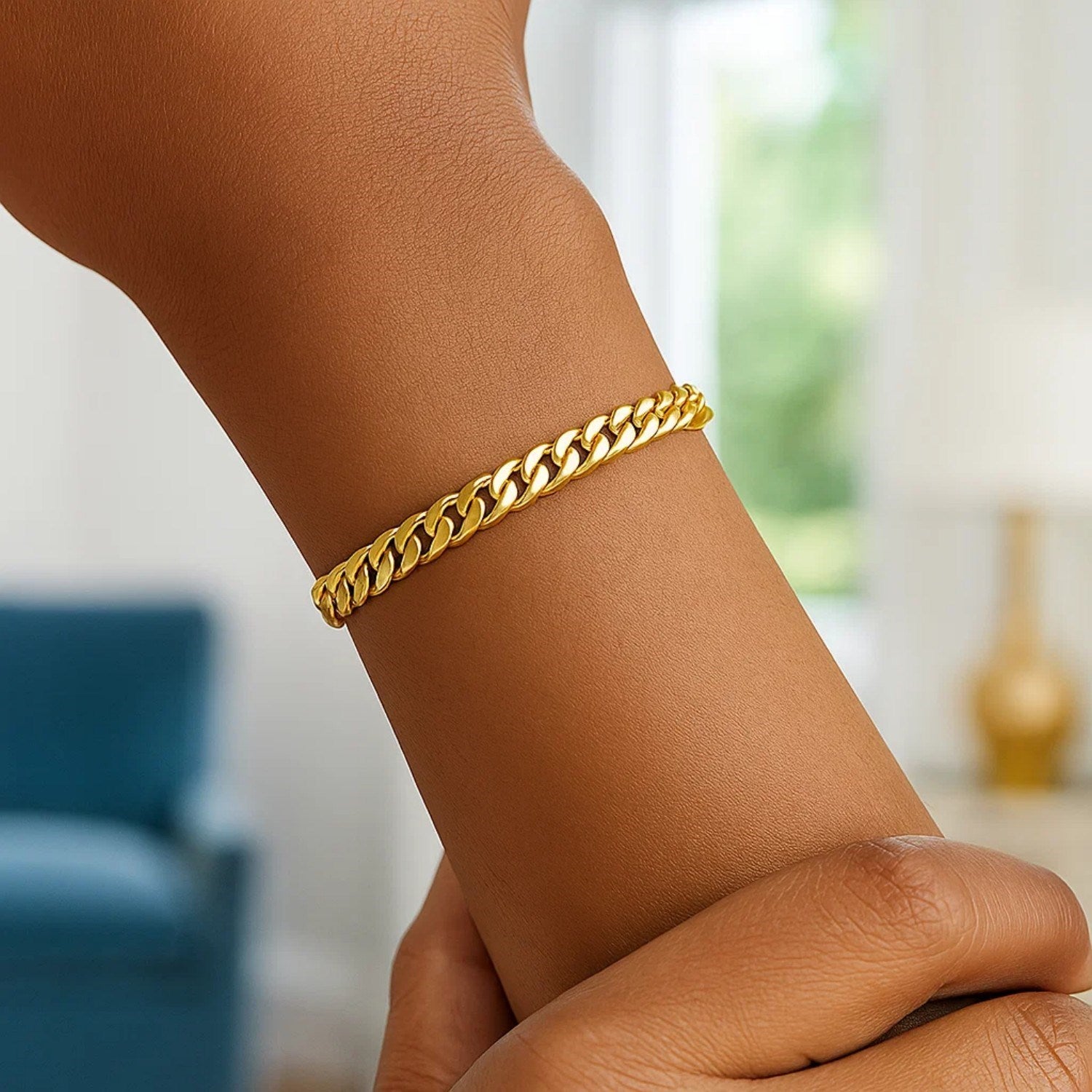 14K Yellow Gold Cuban Link Bracelet (5.90 mm)