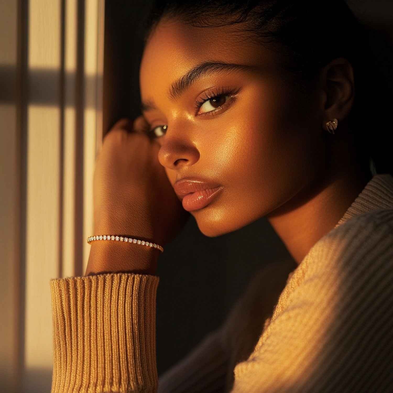 Lab Grown Round Diamond Tennis Bracelet in 14k Yellow Gold (3 cctw F/G VS2/SI1)