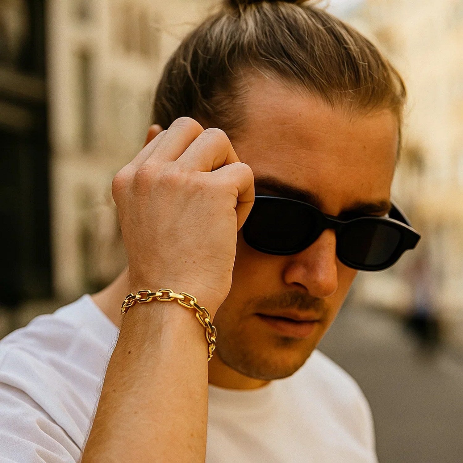 14k Yellow Gold French Cable Chain Bracelet (4.80 mm)