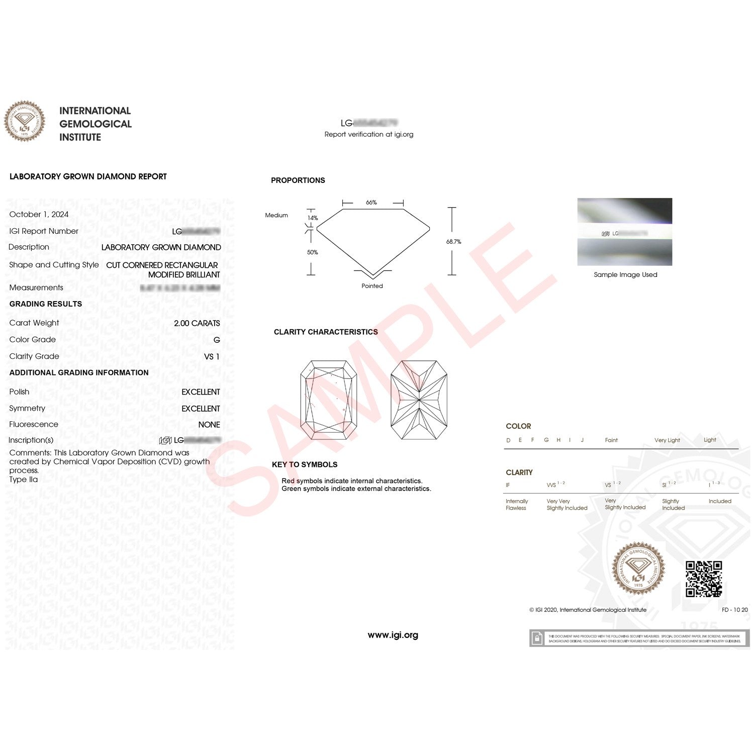 2 Carat Radiant Lab Grown IGI G/VS1 Diamond Solitaire Ring in 14K Yellow Gold