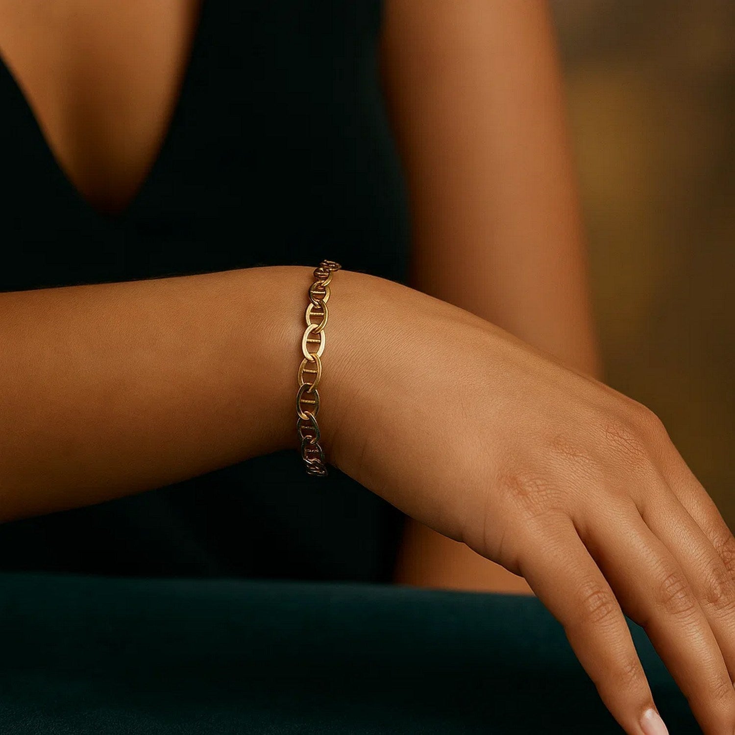 10k Yellow Gold Mariner Link Bracelet (5.10 mm)