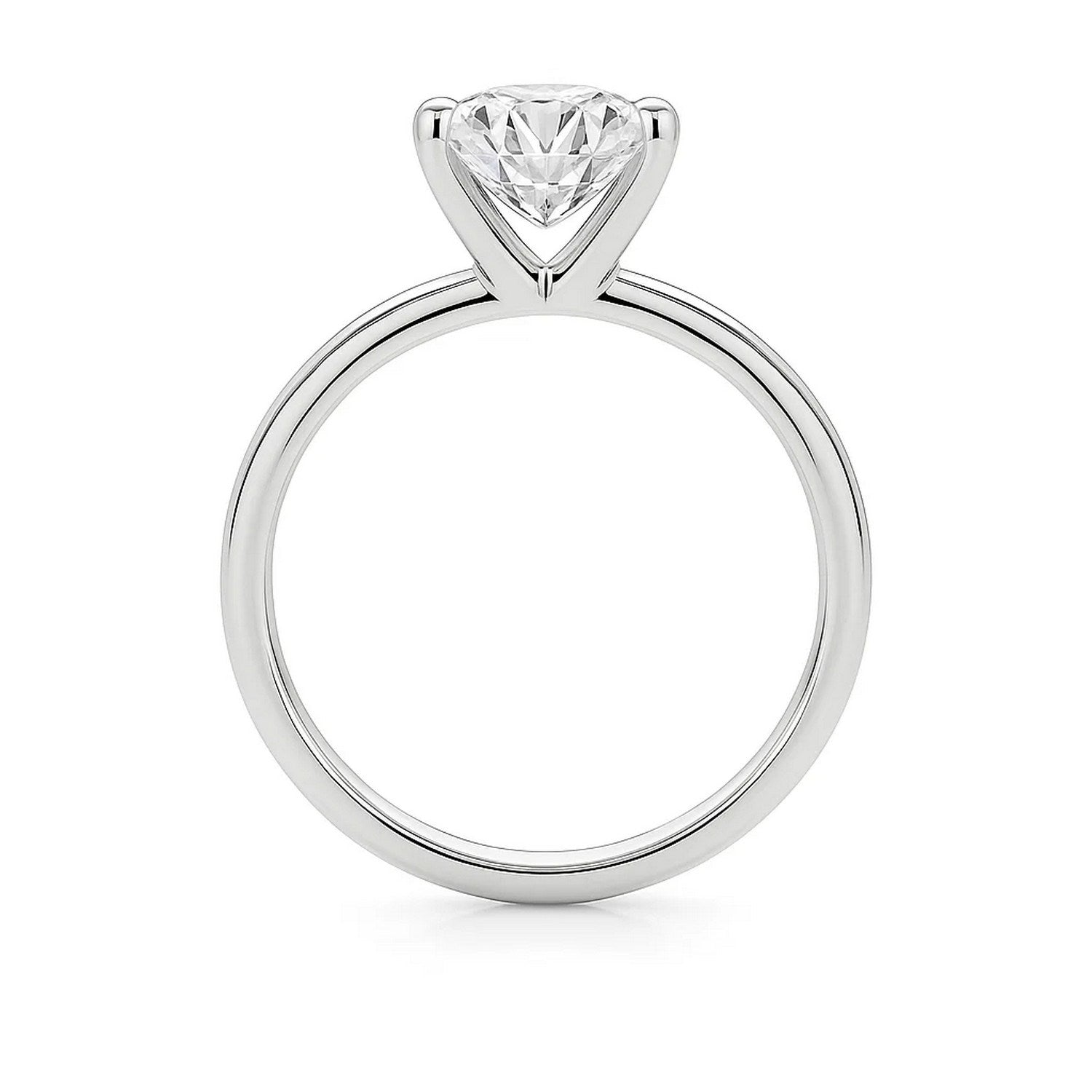 2 Carat Princess Lab Grown IGI G/VS1 Diamond Solitaire Ring in 10K White Gold