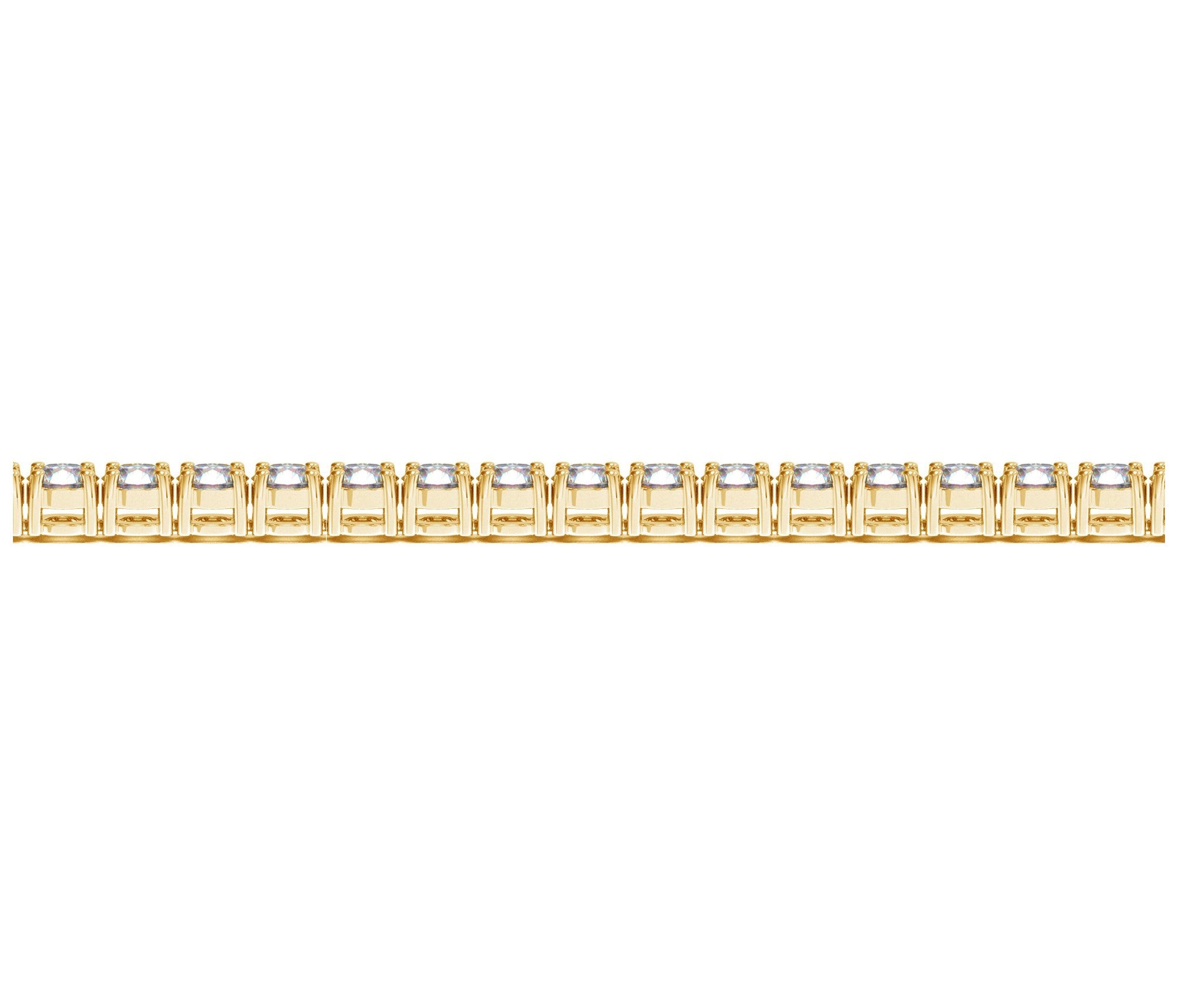 Lab Grown Round Diamond Tennis Bracelet in 14k Yellow Gold (8 cctw F/G VS2/SI1)