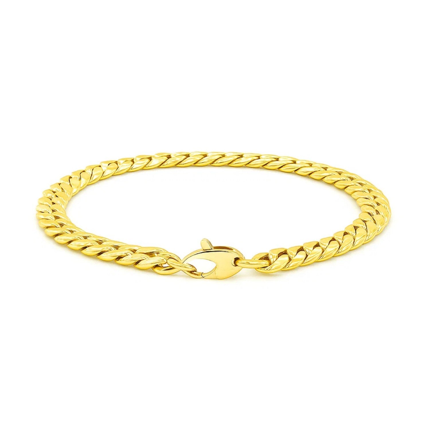 14K Yellow Gold Cuban Link Bracelet (5.90 mm)