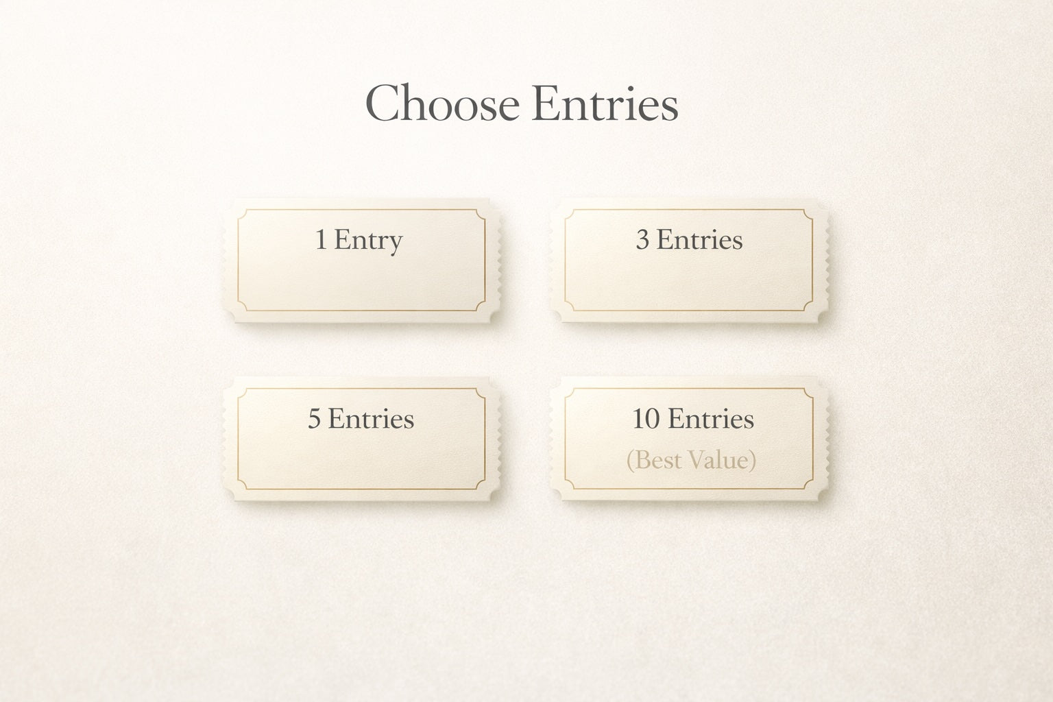 Luxury Entry Voucher